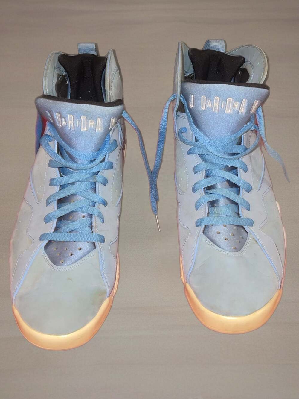 Nike Air Jordan 7 Retro Pantone University Blue 304775-400 Mens Size 15 UNC